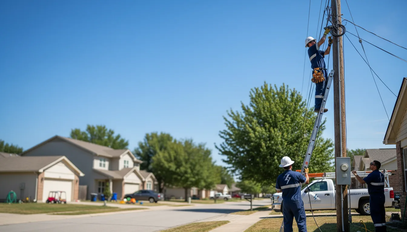 Residential electrician providing installation services in Cromwell, CT